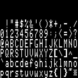Apple II font