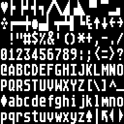 Atari font retouched