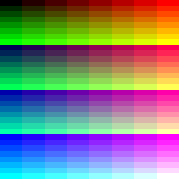 RRRGGBB palette sample