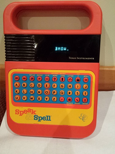 speak and spell electronic game