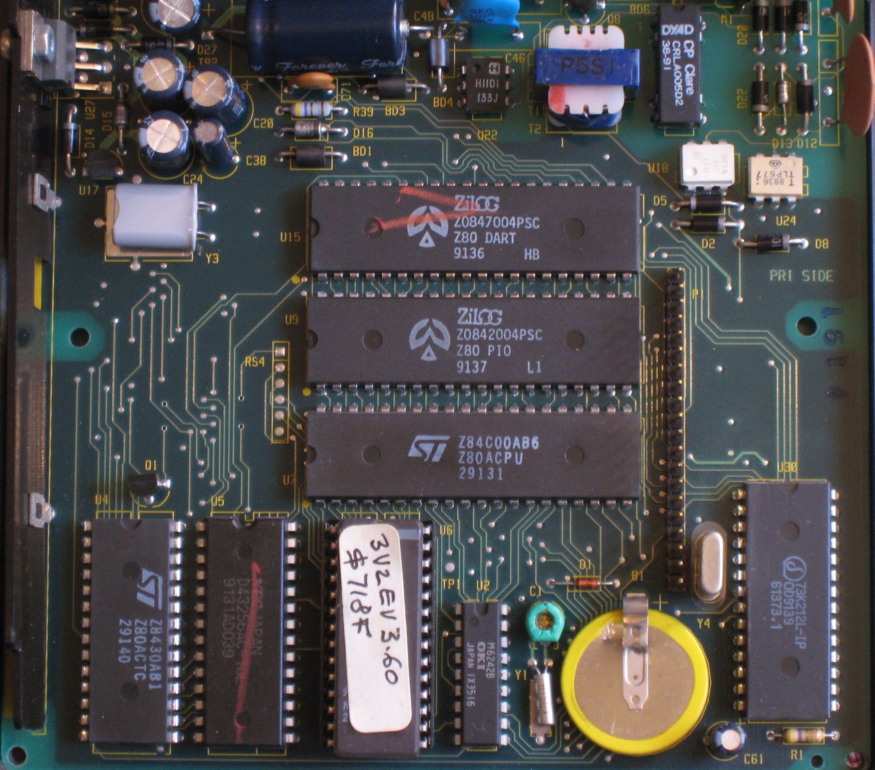 VeriFone Ruby CPU5 CPU-5 24MHz Main CPU Board 18342-04 