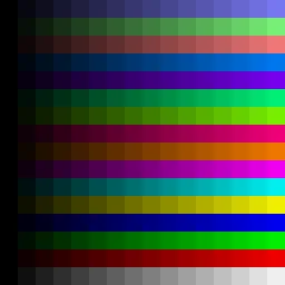 HHHHIIII palette sample