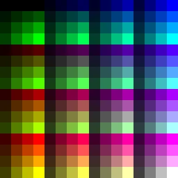 RRGGBBII palette sample