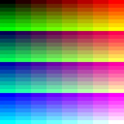 RRRGGBB palette sample
