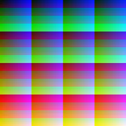 RRRRRGGGGGBBBBB palette sample
