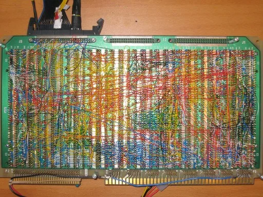 BMOW wire-wrap board, back side
