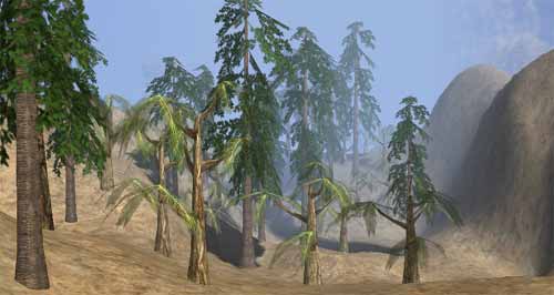 Distance fog in a 3D scene