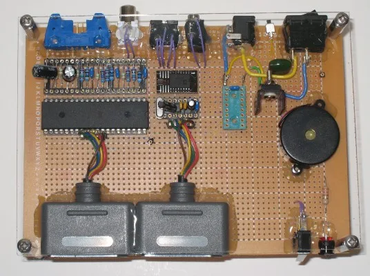Uzebox board, top view