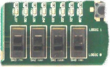 Spartan 3A board LEDs and switches