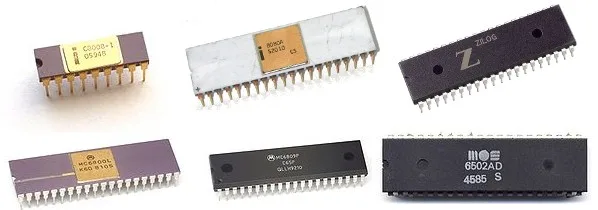 Classic 8-bit CPU chips