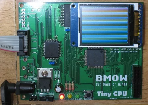 Tiny CPU board with a color LCD