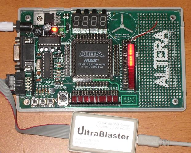 Altera CPLD prototyping board and USB-Blaster