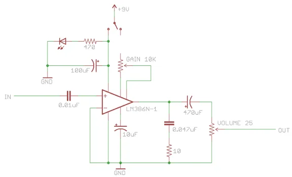 Cheetos guitar amp schematic