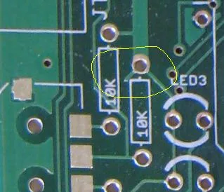 Dead-end trace on the actual board
