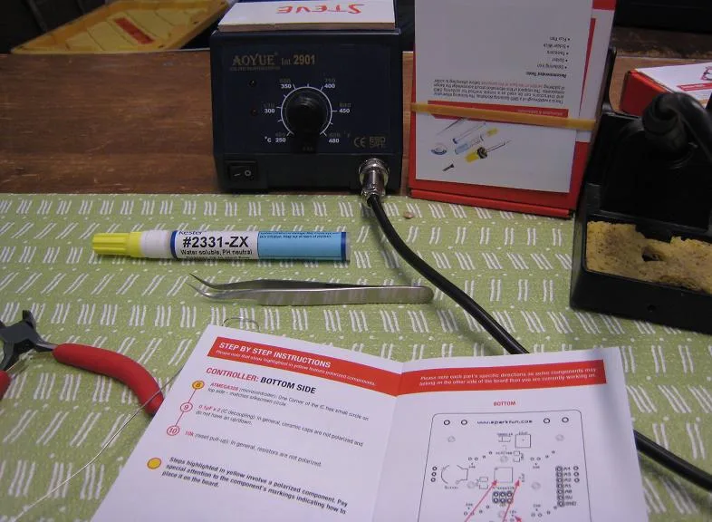 SMD soldering workshop tools and instructions