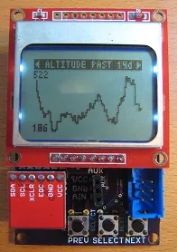 Backcountry Logger altitude graph