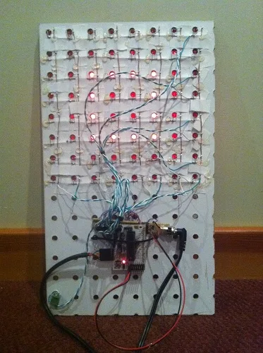 Back of the LED light board