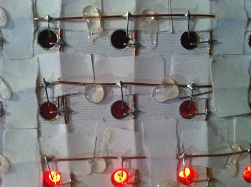 LEDs on the back of the light board
