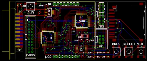 Floppy Emu PCB layout