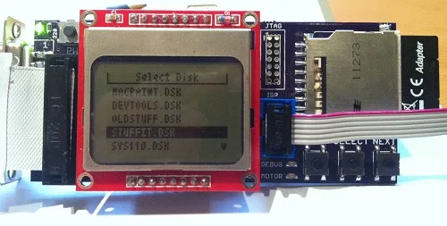 Floppy Emu disk selection menu