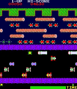 Frogger arcade screenshot