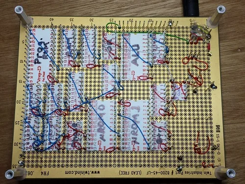 Nibbler board wiring underneath