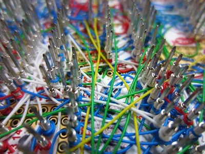 Close-up of Nibbler wire-wrap pins