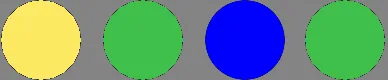 Secret code: yellow, green, blue, green