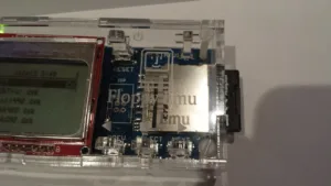 Clear acrylic Floppy Emu case