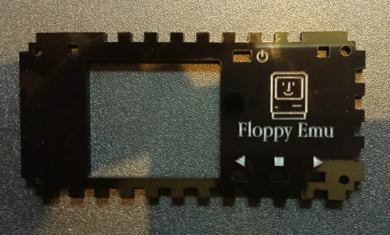 Black acrylic case top
