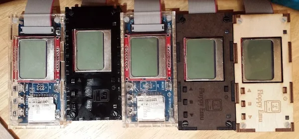 Floppy Emu cases in several materials