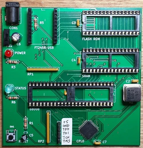 68 Katy PCB before the chips were installed