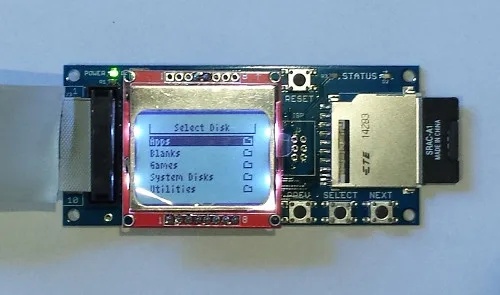 Floppy Emu with backlit LCD
