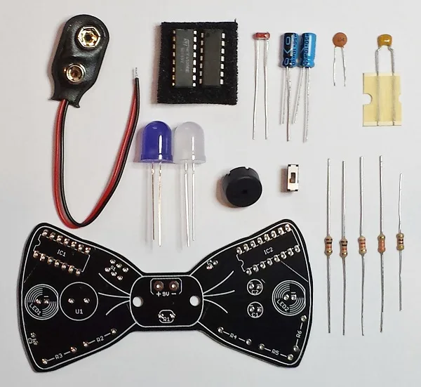 Electric Bow Tie kit parts