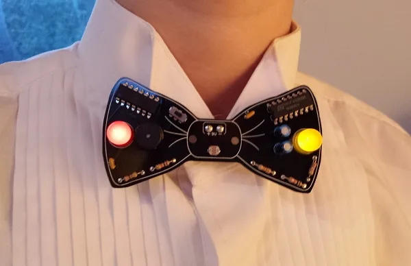 Sonic Bow Tie worn at the neck