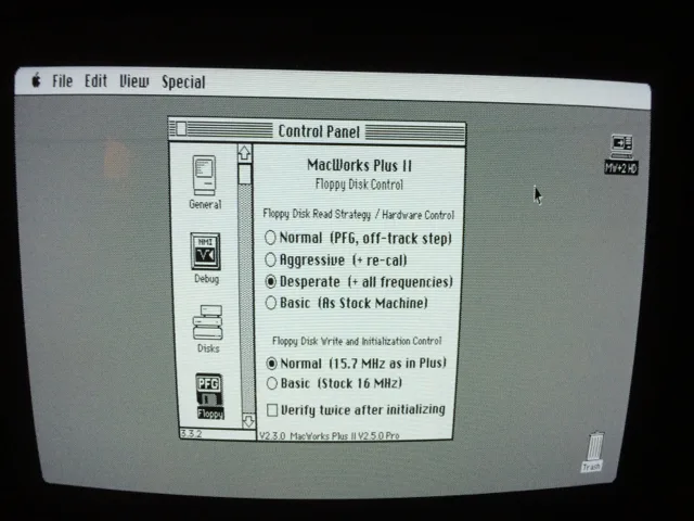 Lisa running MacWorks Plus
