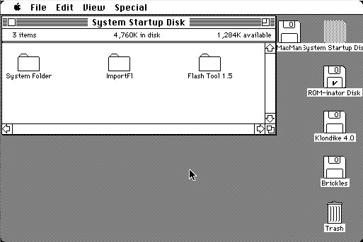 ROM-inator tutorial: disks mounted in Mini vMac