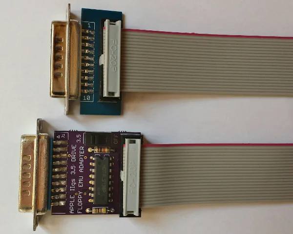Apple IIgs 3.5 drive adapter for Floppy Emu