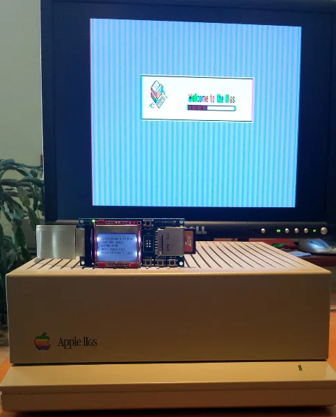 Floppy Emu booting an Apple IIgs