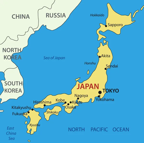 Map of Japan