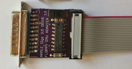 Apple IIgs 3.5 drive adapter for Floppy Emu