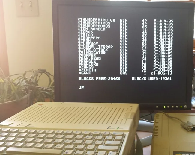 Smartport disk catalog on an Apple IIc