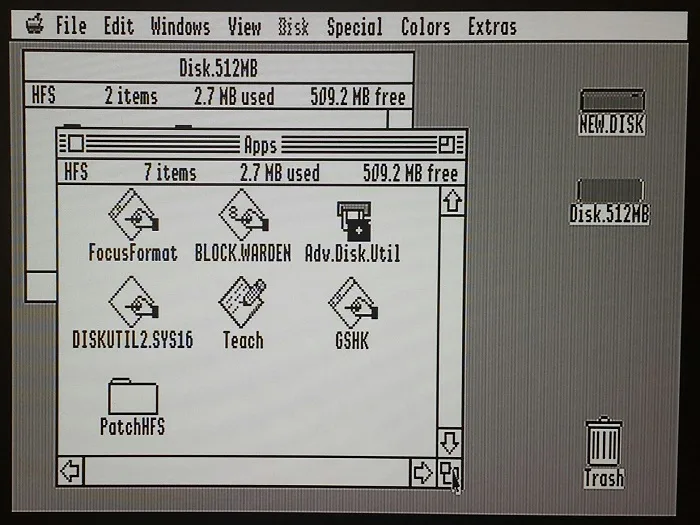 2 GB Smartport disk on an Apple IIgs