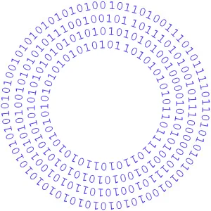 Bits around a circular disk track