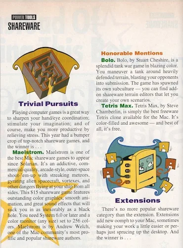 Tetris Max shareware award