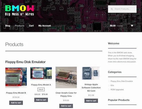 New BMOW online store