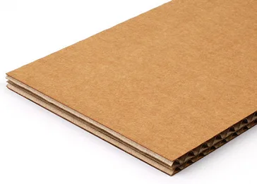 Two-ply cardboard