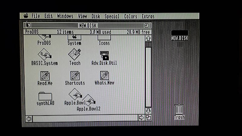 AV2HDMI GSOS desktop, monochrome mode