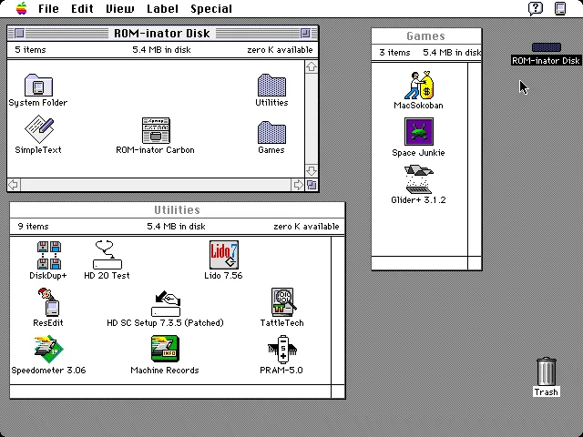 ROM-inator II Carbon ROM disk desktop