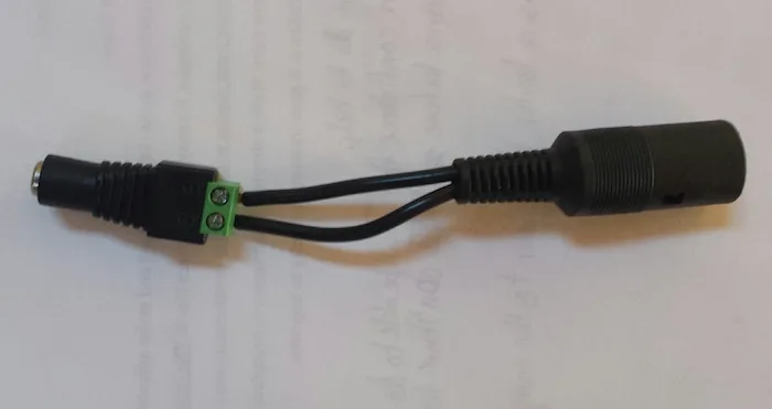 DC barrel plug to Apple IIc power adapter